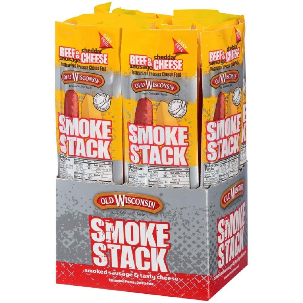 Old Wisconsin Cheese, Beef Stick and Cheddar, 1-Ounce (Pack of 18) gallery