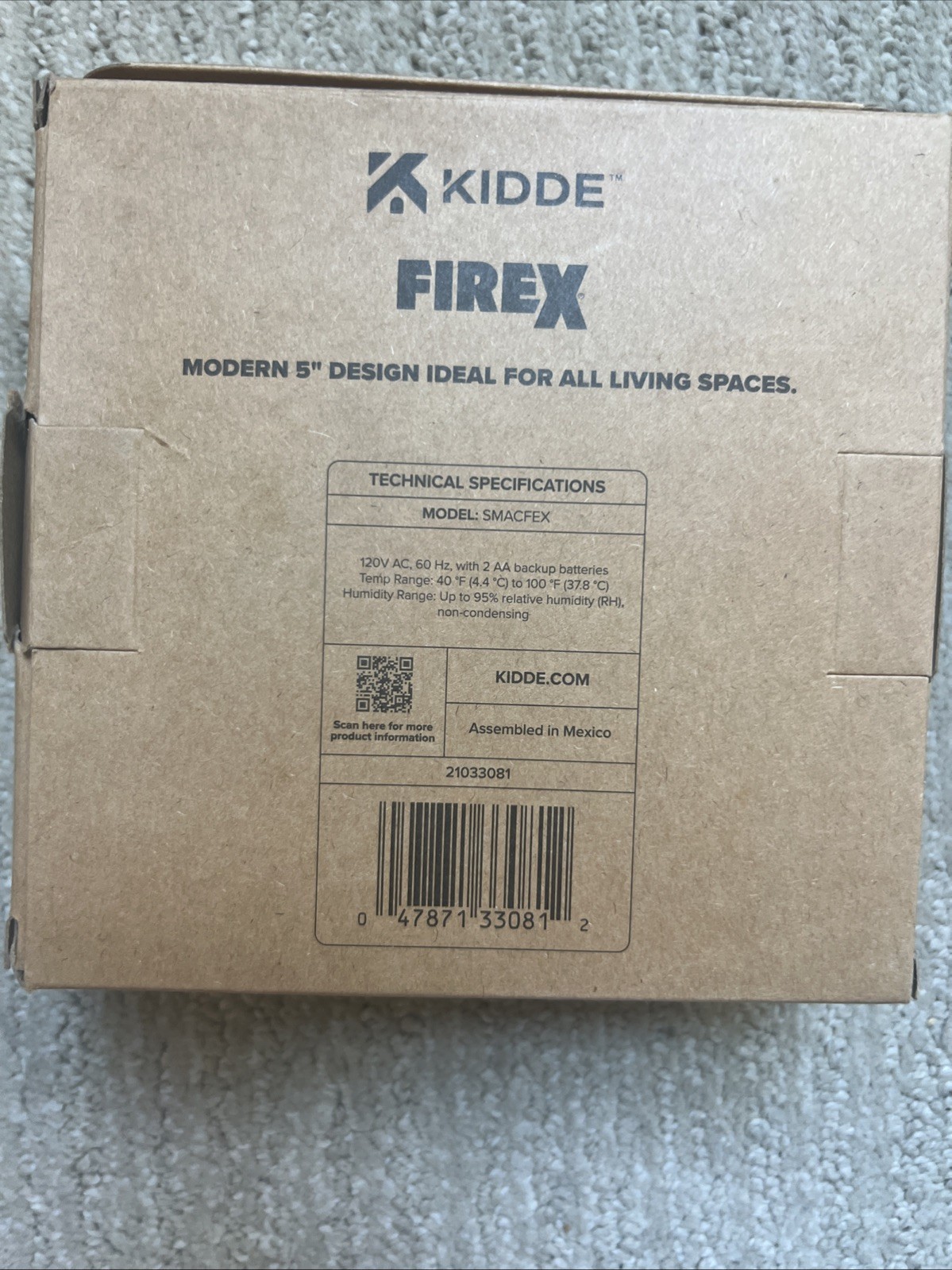 Kidde Firex Smacfex: Smoke Alarm Detector Hardwired +AA Backup Battery New gallery