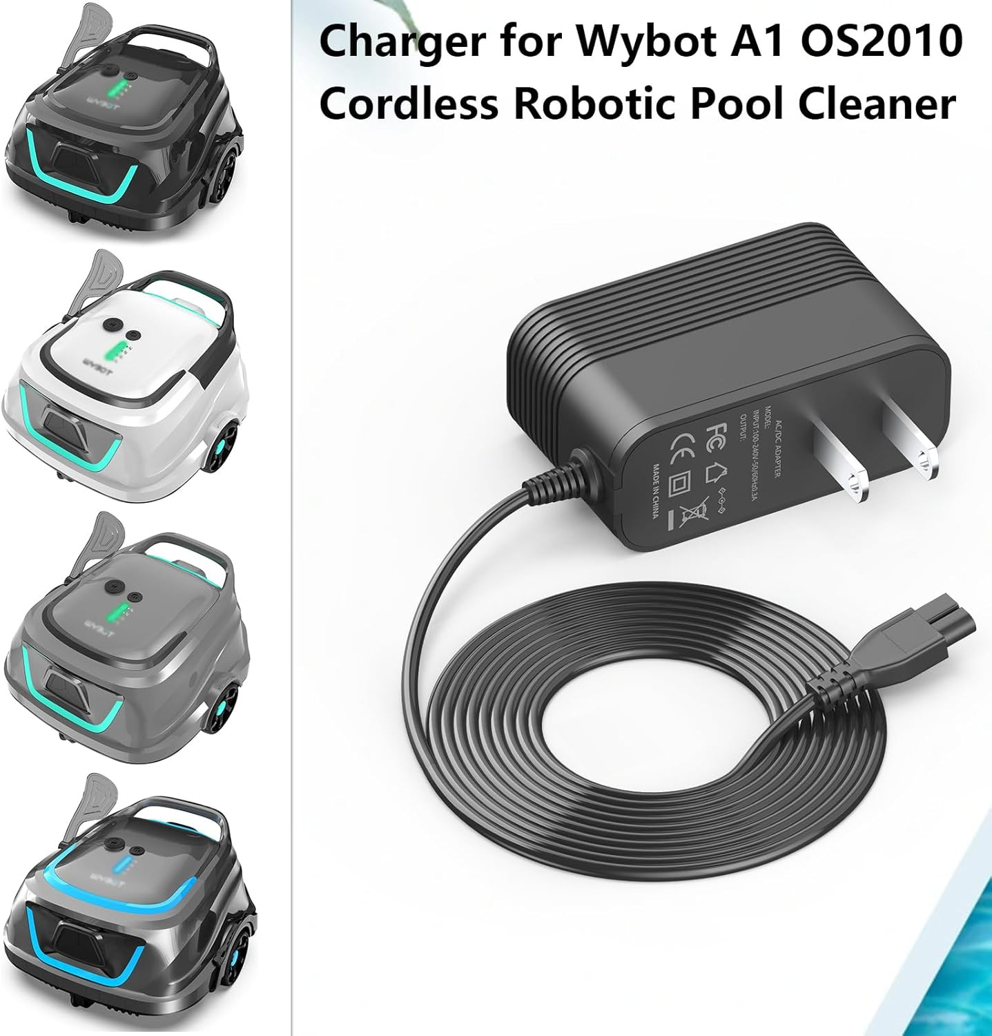 25.2V Charger for WYBOT A1 OS2010 Robotic Pool Cleaner Power Adapter gallery