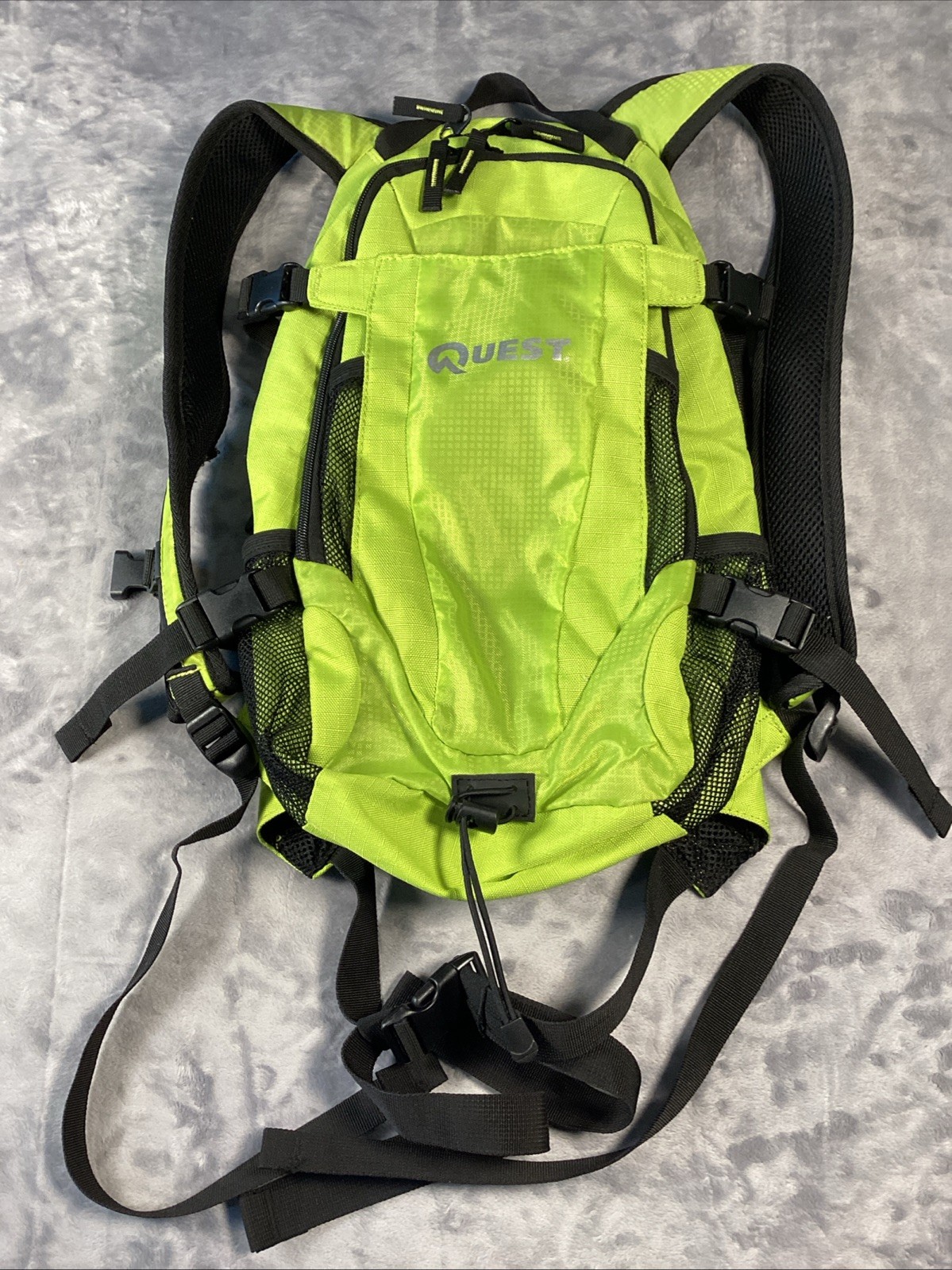 Quest Backpack Day Pack Hydration Pack Ready Neon Green