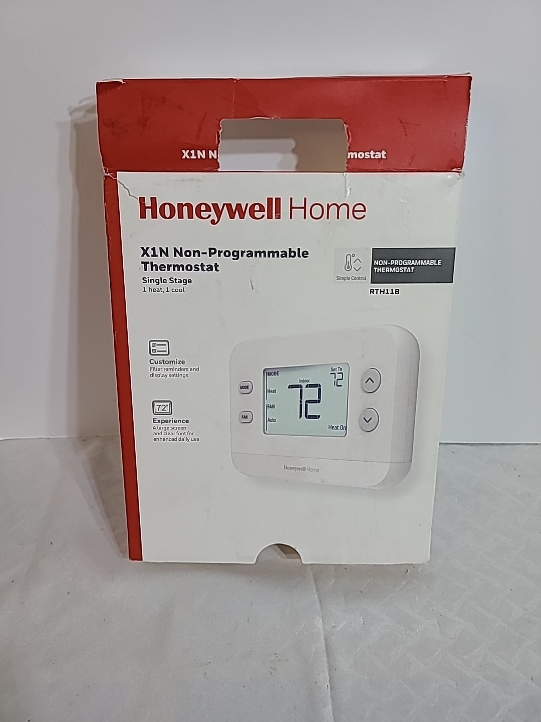 HONEYWELL Home X1N Non-Programmable Thermostat Single-Stage 1-Heat/1-Cool gallery