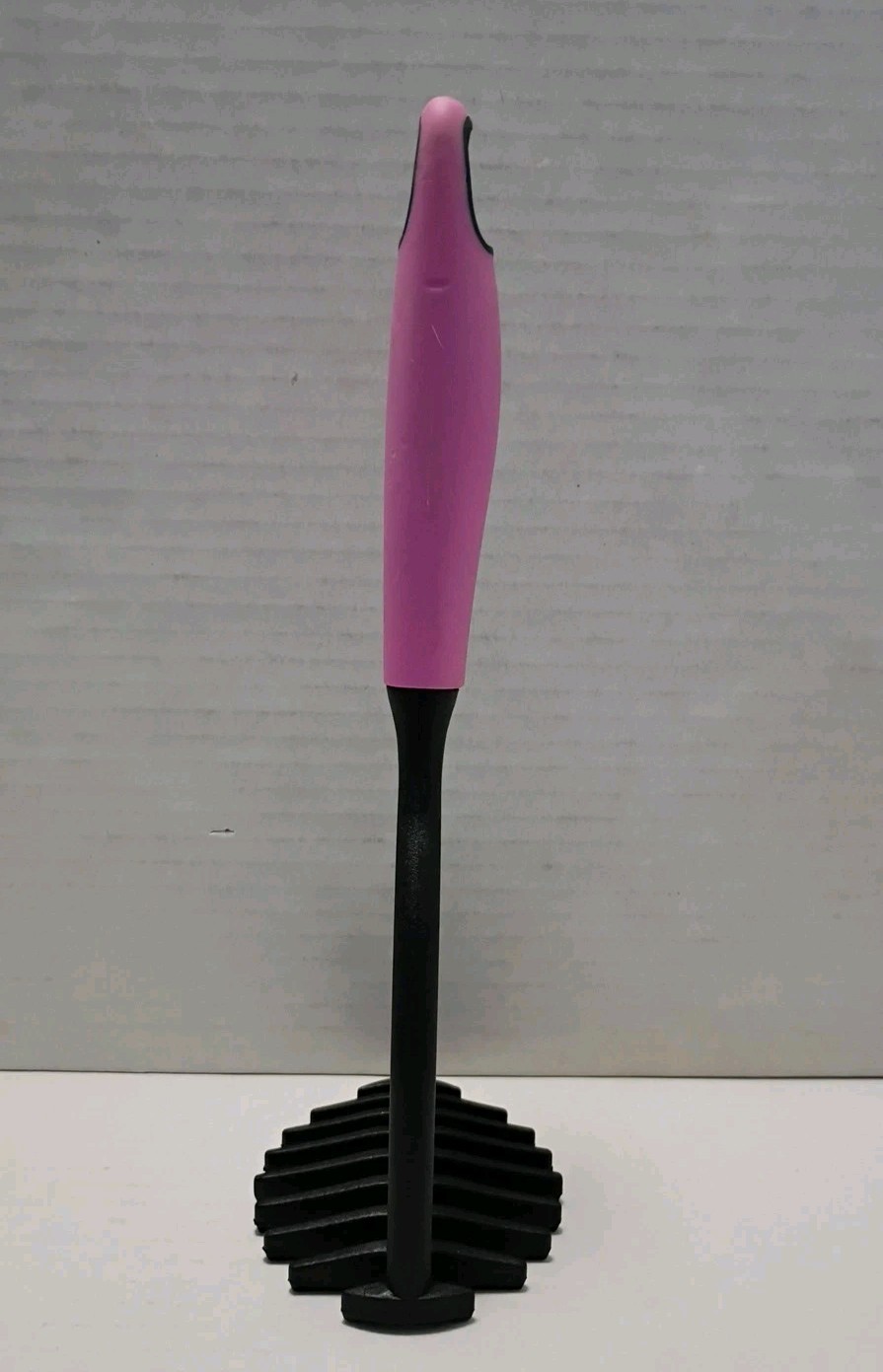 Potato Masher, Nylon & Silicone, Black And Lavender, 10.5 in gallery