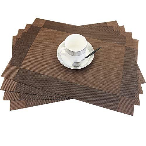 Placemats,Heat-Resistant Non-Slip Placemats Washable Easy to Clean Woven gallery