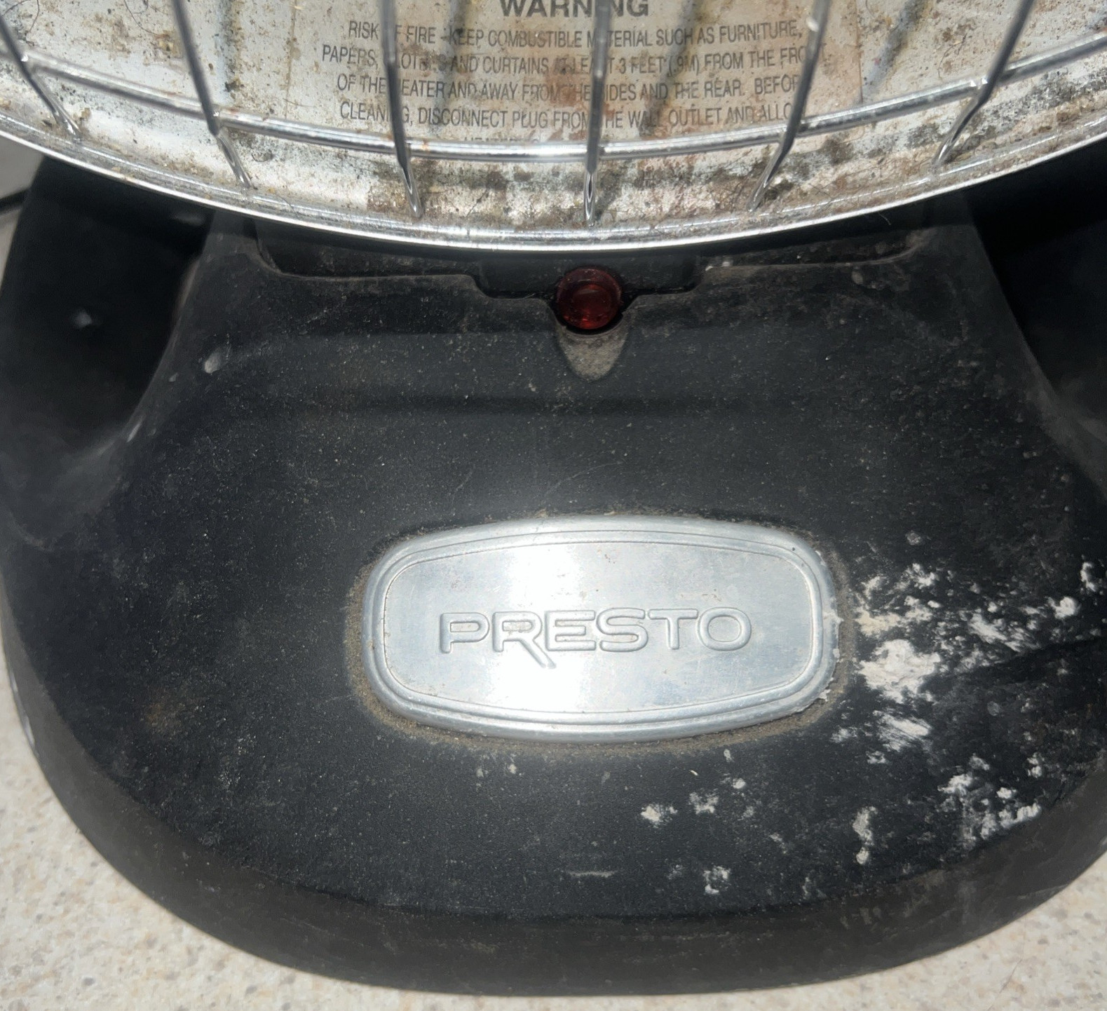 Presto Heat Dish Parabolic Electric Heater 1000W 120V 0792601 Tested Works gallery