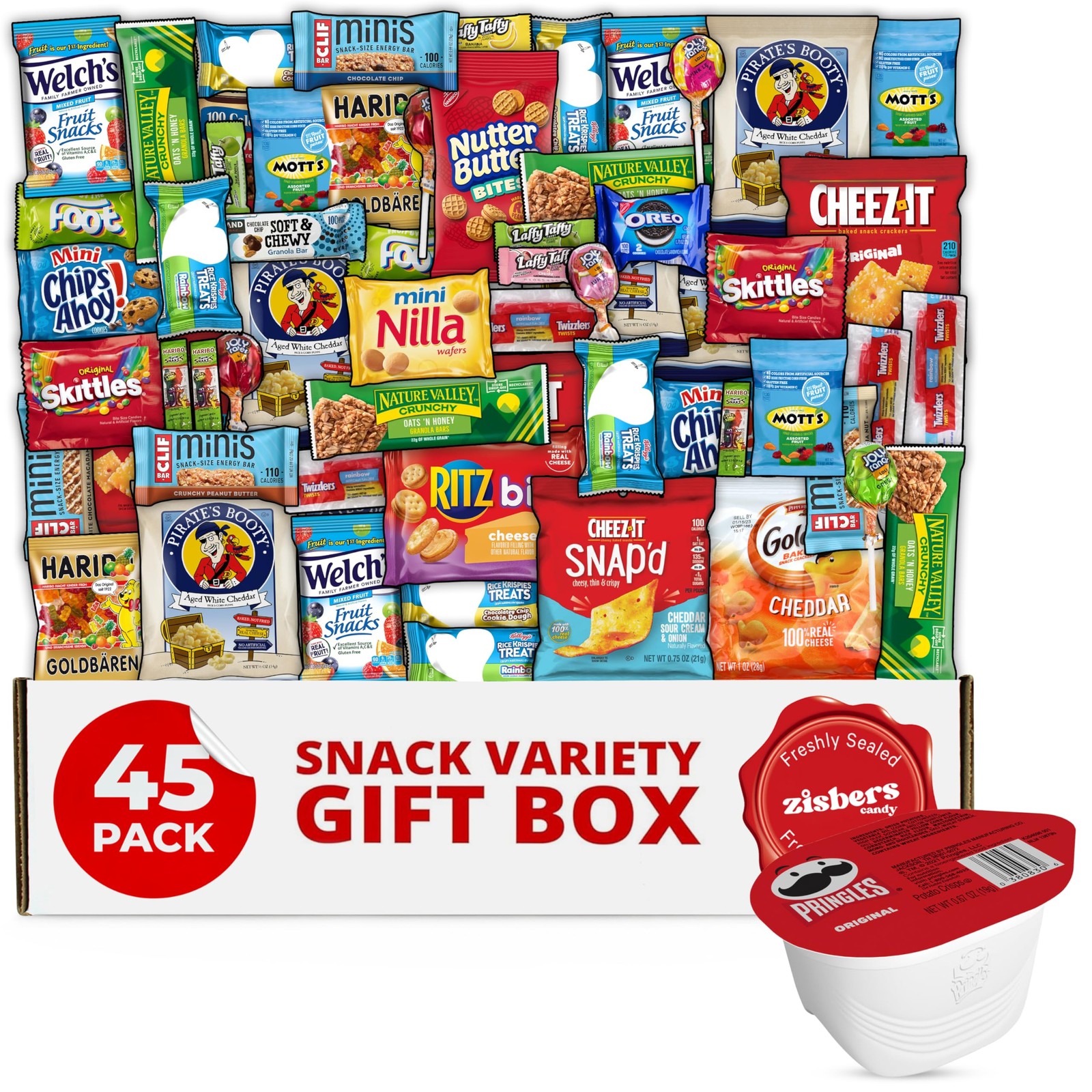 Snack Box Care Package Gift Box 45 Count Large Variety Snack & Treats for Co... gallery