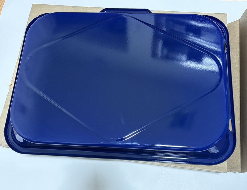 Wolf 18" Blue Enamel Premier Professional Broiler Pan | Original Wolf Accessory gallery