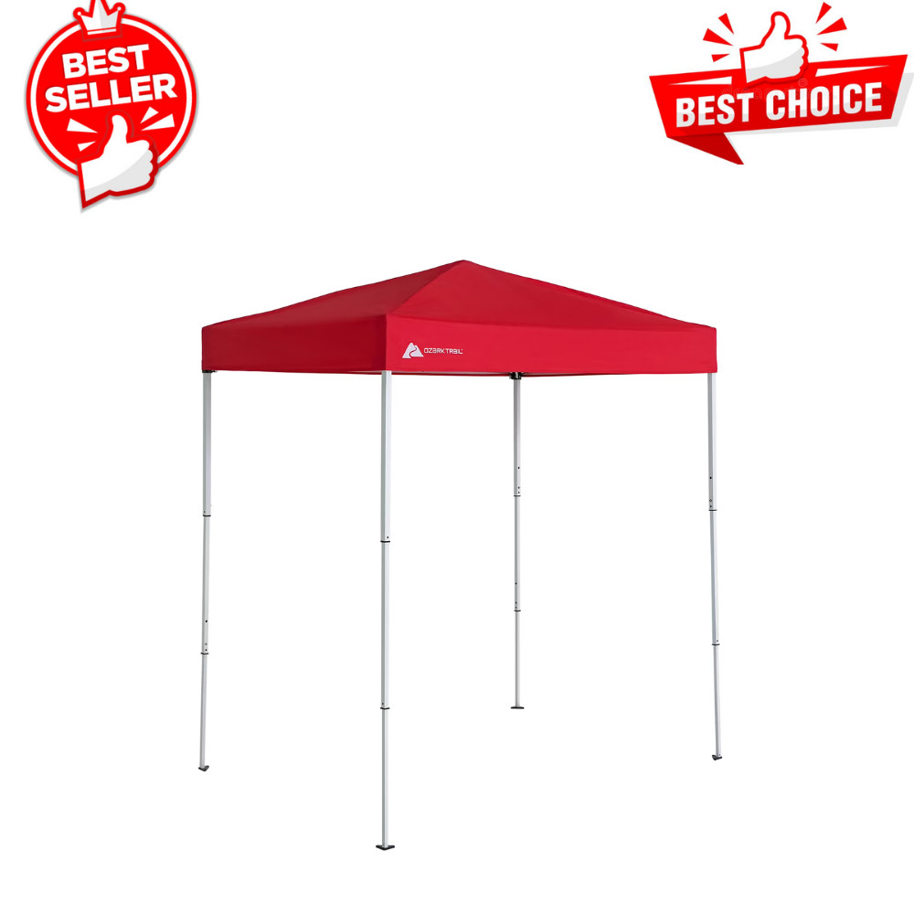 4'x6' Instant Straight Leg Pop-up Canopy, Outdoor Shading Shelter, Brilliant Red gallery