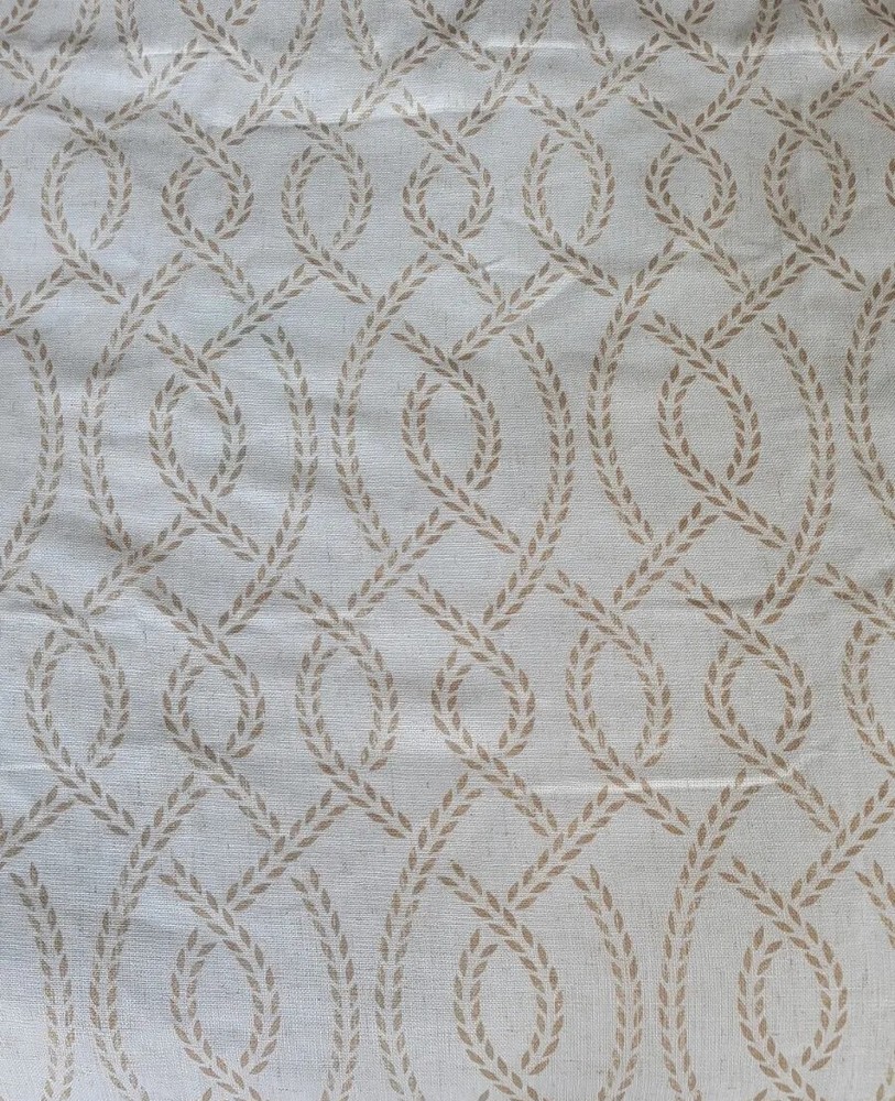 Pottery Barn Polyester Linen Blend Curtain Panels Set 50x84 Wheet Cream