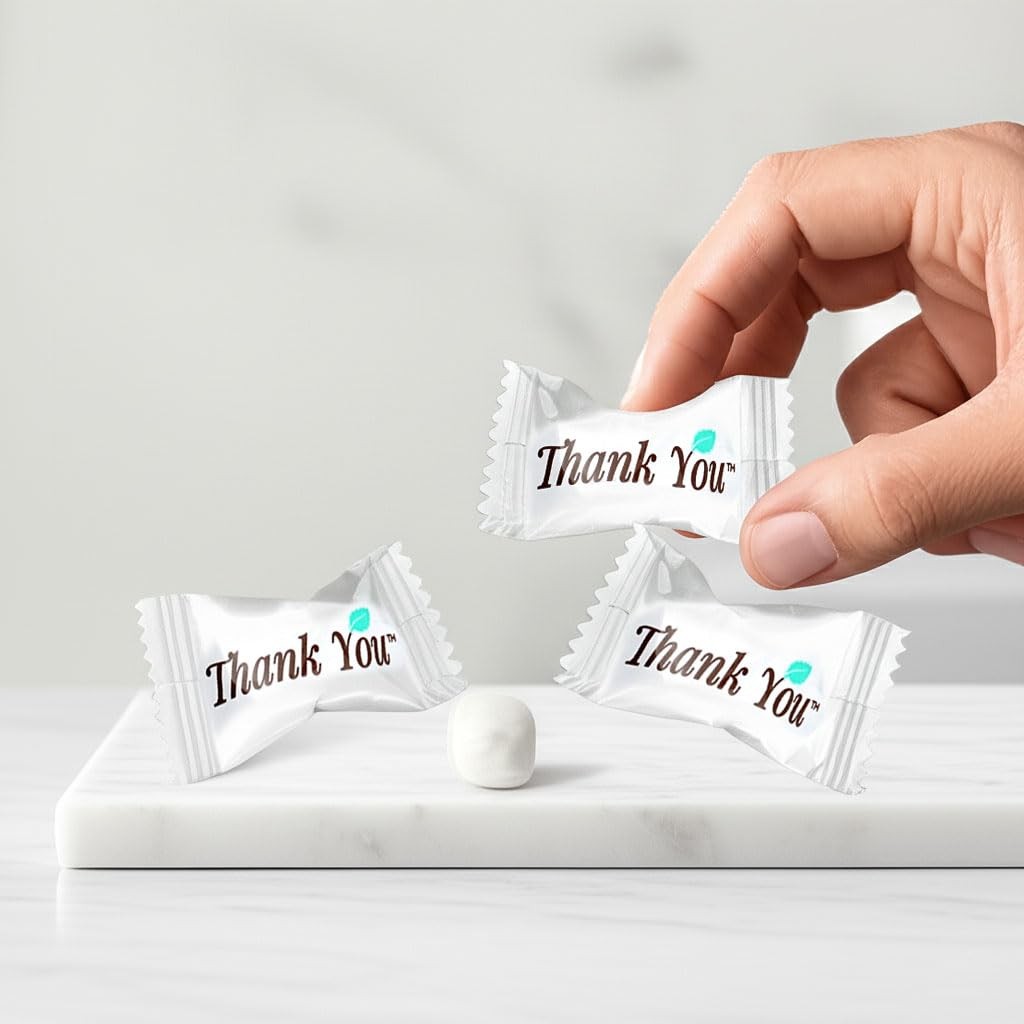 Thank You Candy Buttermints, 8 Ounce Mint Bulk Bag, Approximately 60 8 gallery