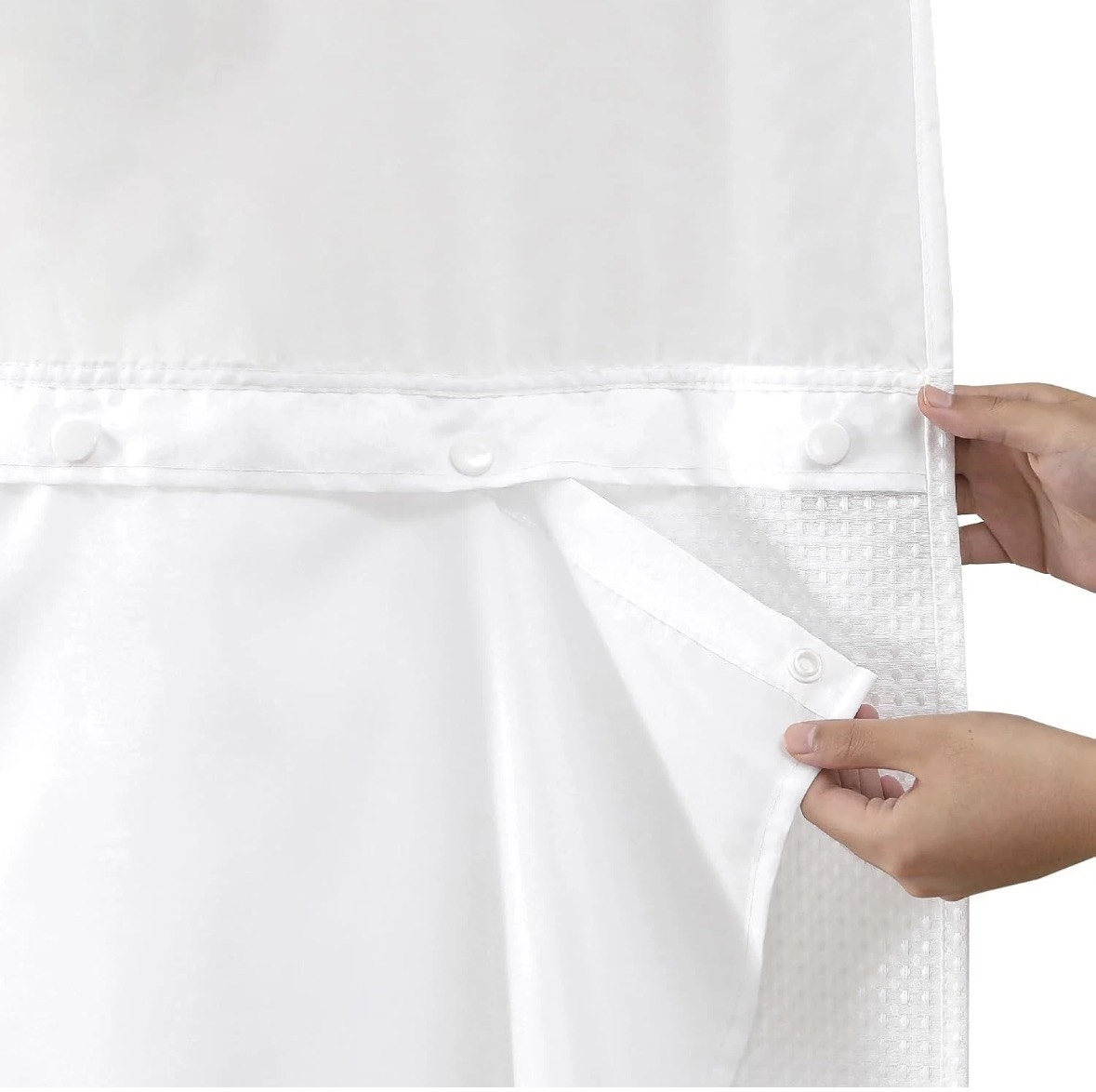Plastic Snap-In Shower Curtain Liner Replacement, 74 X 54, 1 Box of 8 Liners gallery