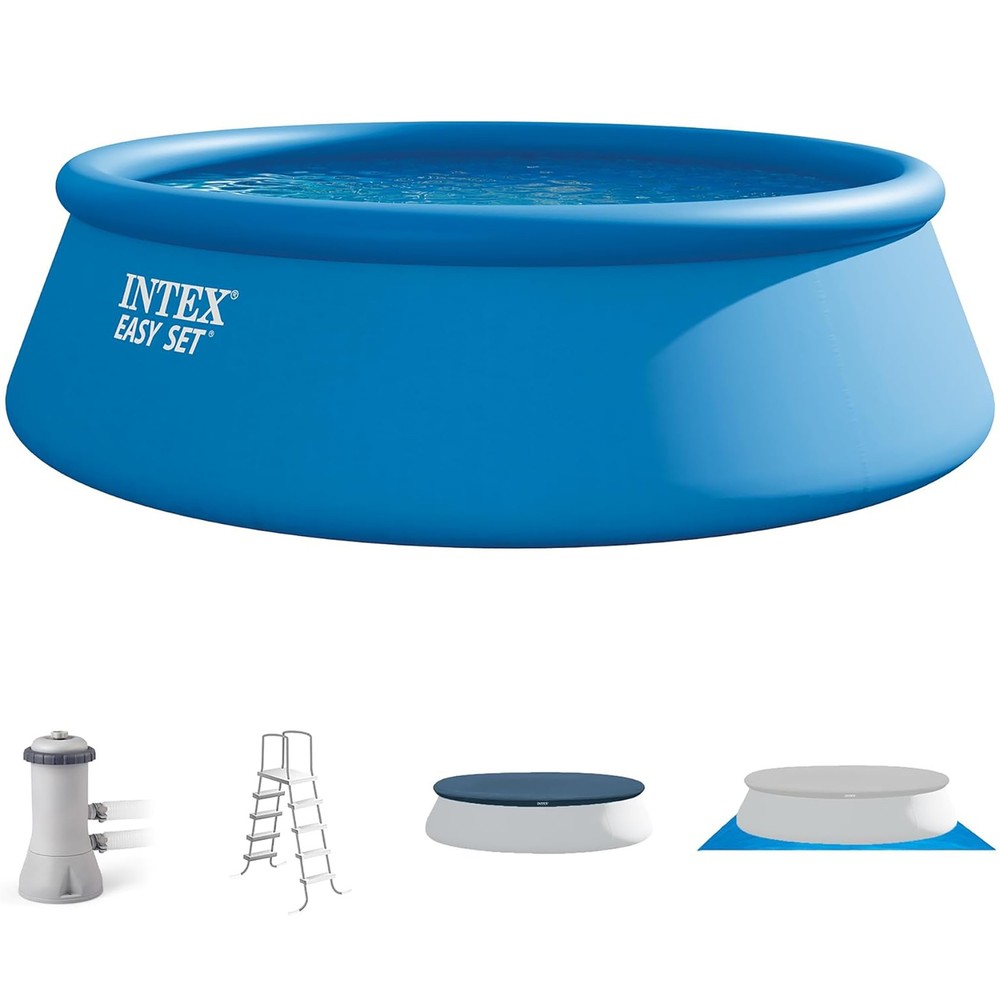 Intex: Easy Set Pool Complete Set - 15' x 48" - Inflatable Above Ground Swimming