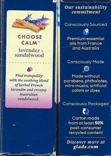2 ~ GLADE COOL MIST DIFFUSER REFILLS ~ "CHOSE CALM" SCENT: LAVENDER & SANDALWOOD gallery