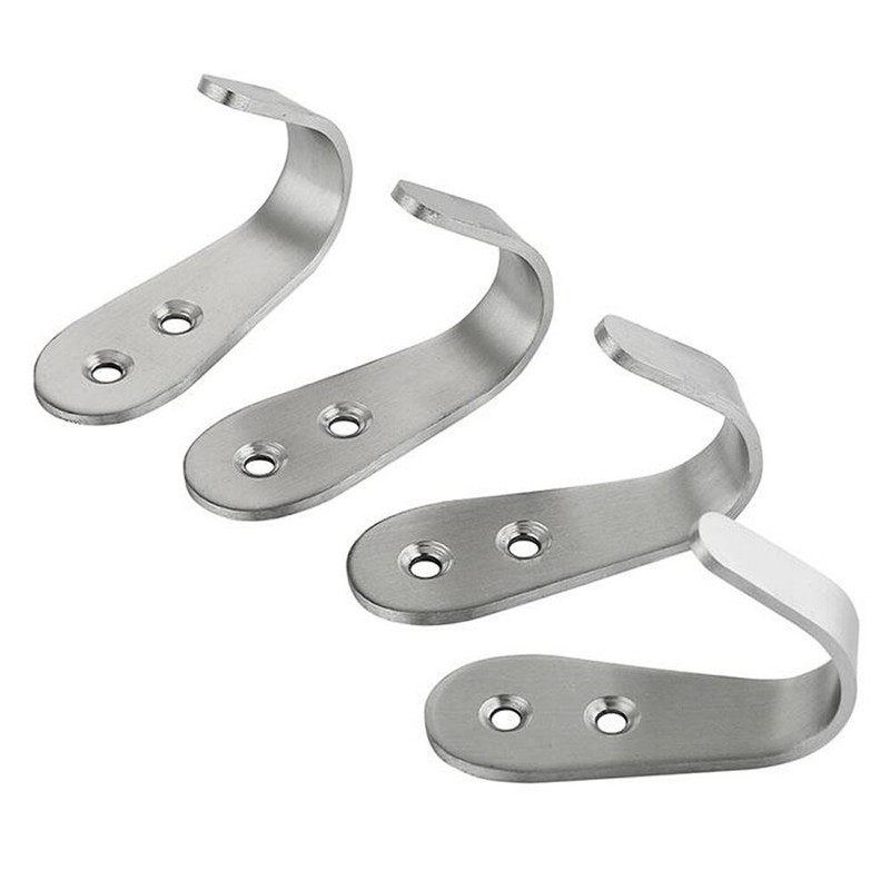 20PCS Bathroom Kitchen School Wall Door 304 Stainless Steel J Hook Hanger Hooks gallery