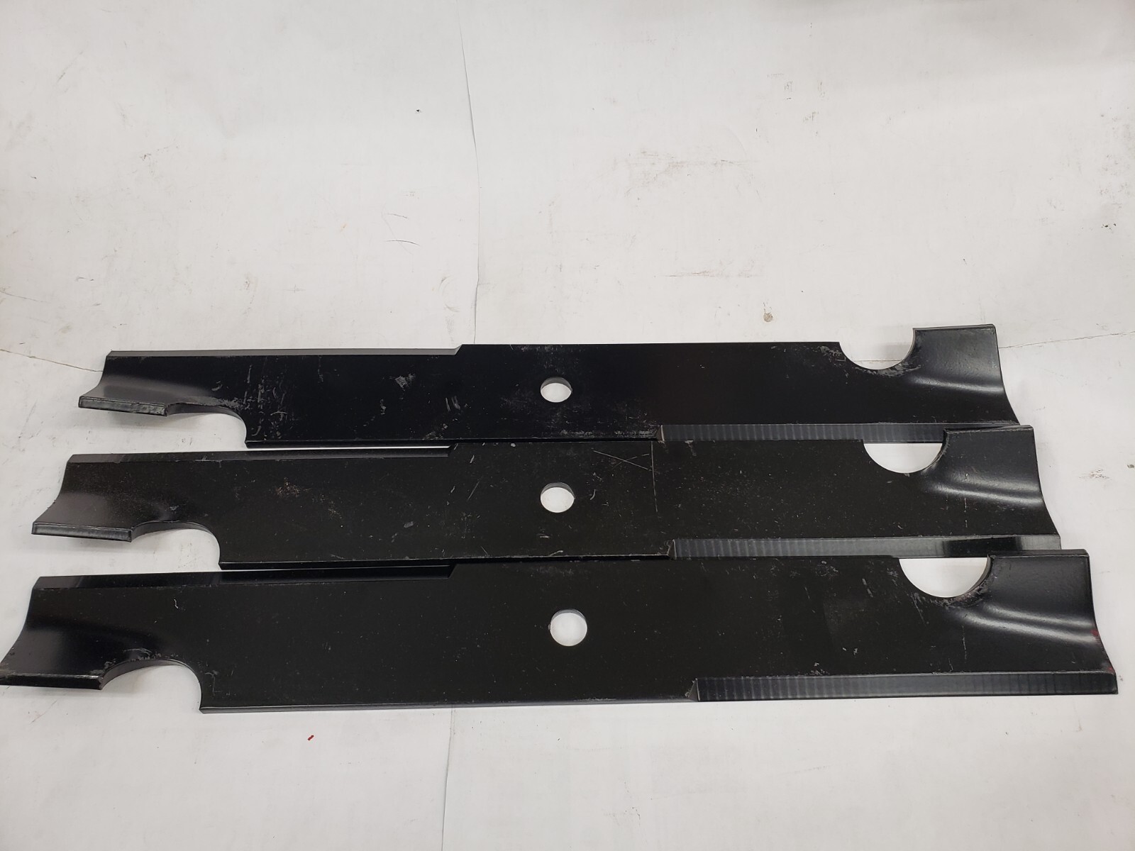Qty-3 18-3/4" Unbranded Notched Mower Blade for 54" Cut Bad Boy 038-0005-00 gallery