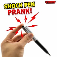Shocking Electric Pen Prank Shock Trick Novelty Metal Joke Gag Toy Gift Funny