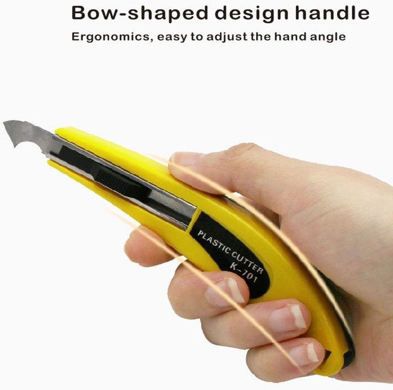 Professional Acrylic Plexiglass Sheet Cutter Scoring Knife Tool,With a Curved Ha gallery