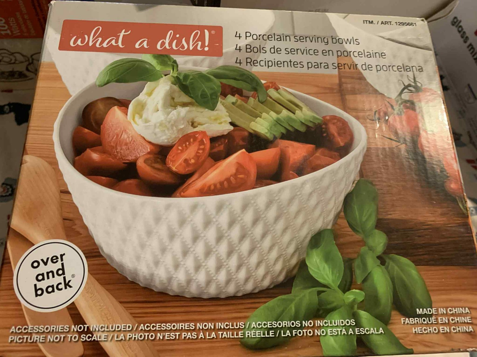 Overandback What A Dish 4-piece Serving Bowl Set Stoneware Microwave (ECCE) gallery