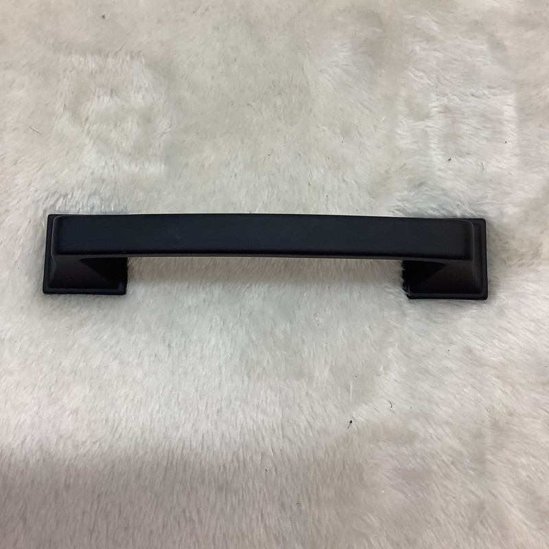 Cabinet Drawer Pull Kitchen Classic Edge 3-3/4 in. (96 mm) Matte Black 10 Pack gallery