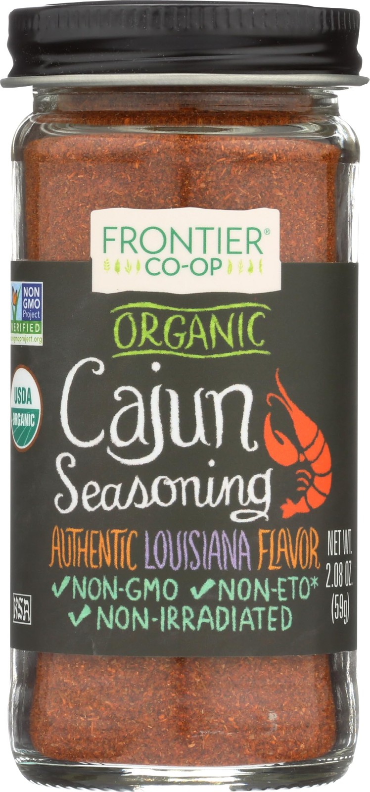 Frontier Co-op Organic Cajun Seasoning, 1 Fl Oz (Pack of 1), BROWN gallery