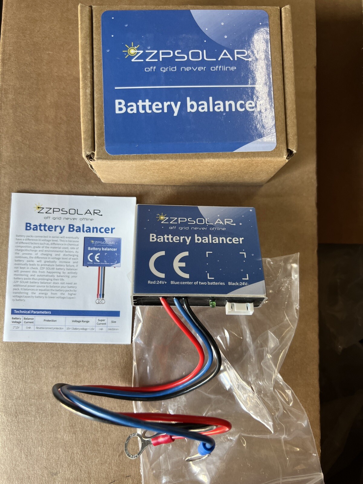 ZZP Solar 24V Voltage Battery Balancer Equalizer AGM Lead Acid Lithium gallery
