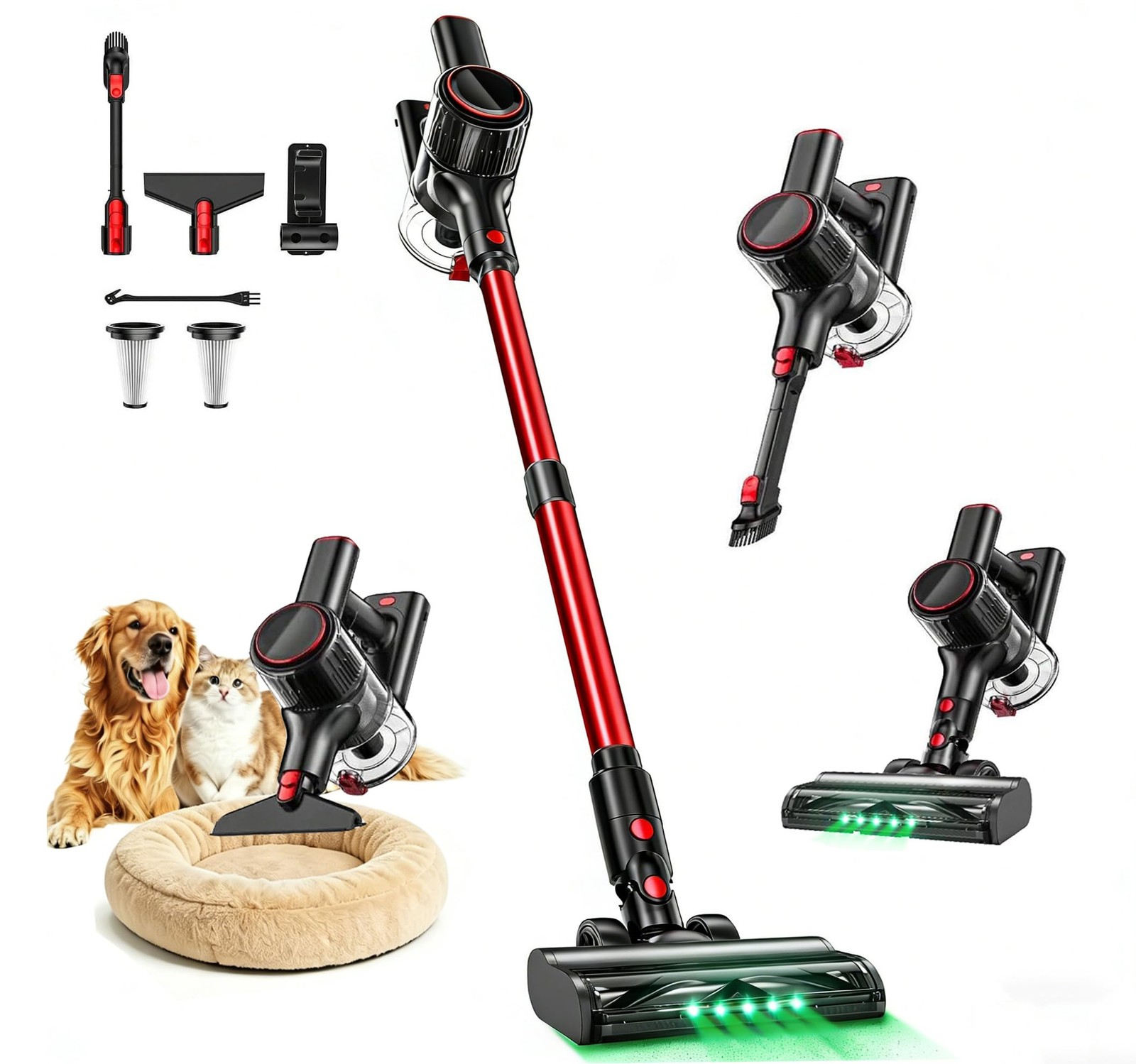 Cleaner Vacuum 45KPA Stick 45Mins Runtime 8-in-1 LED OUYFHK Cordless Lightweight gallery