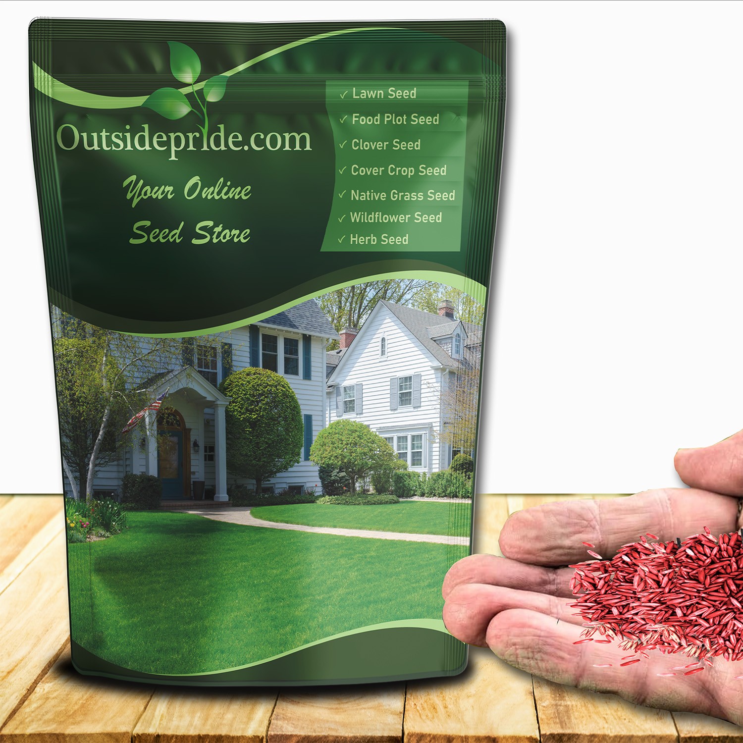 10 LBS - OptiGrowth Coated Fireball & Hattrick Grass Seed - Perennial gallery