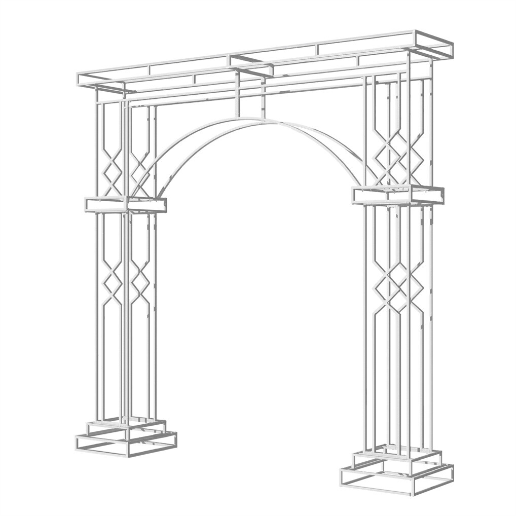 Extra LargeWhite Wedding Archway Stand Celebration Ceremony Backdrop Square Arch gallery