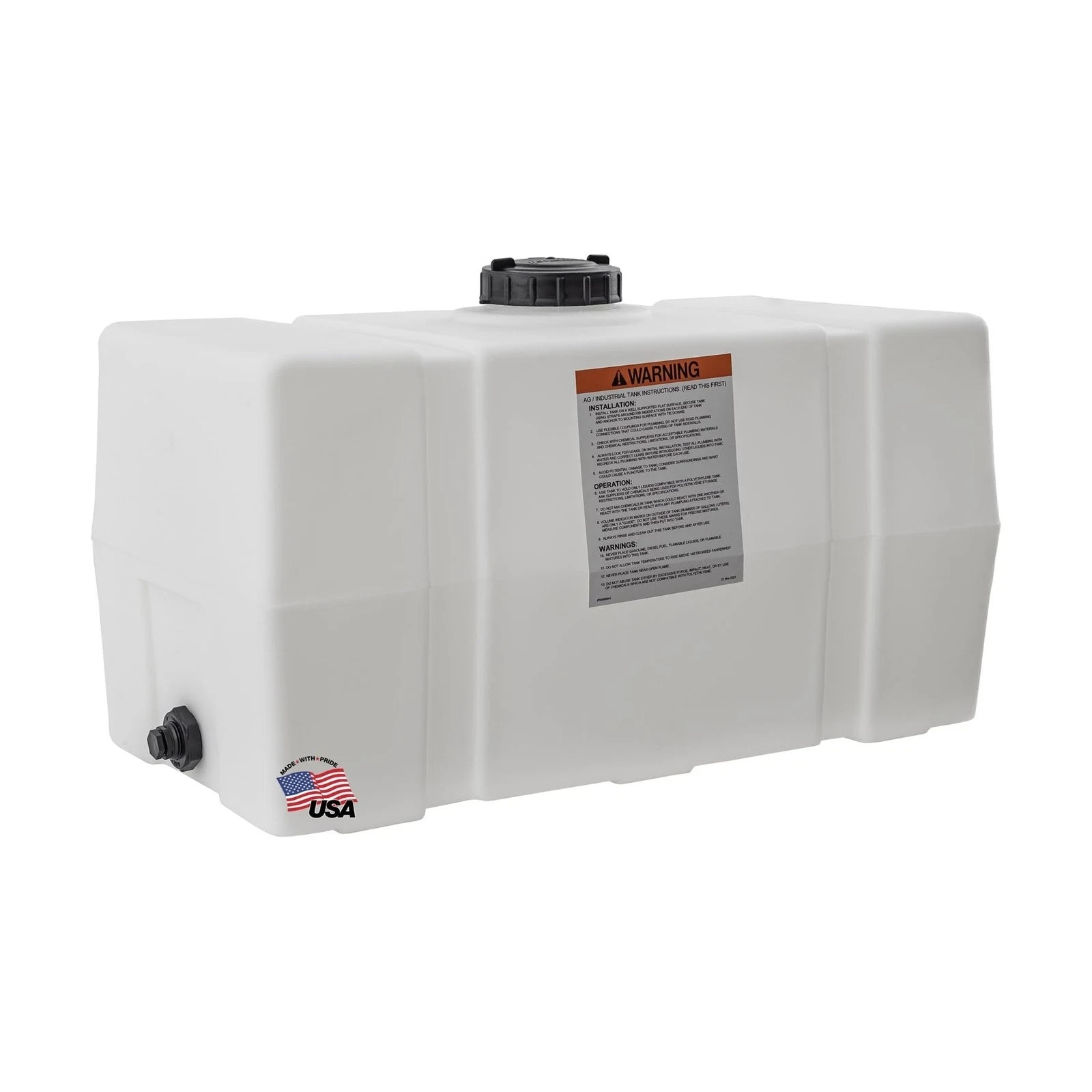 RomoTech Horizontal Square Reservoir Water Tank, 50 gallon, Made In ... gallery