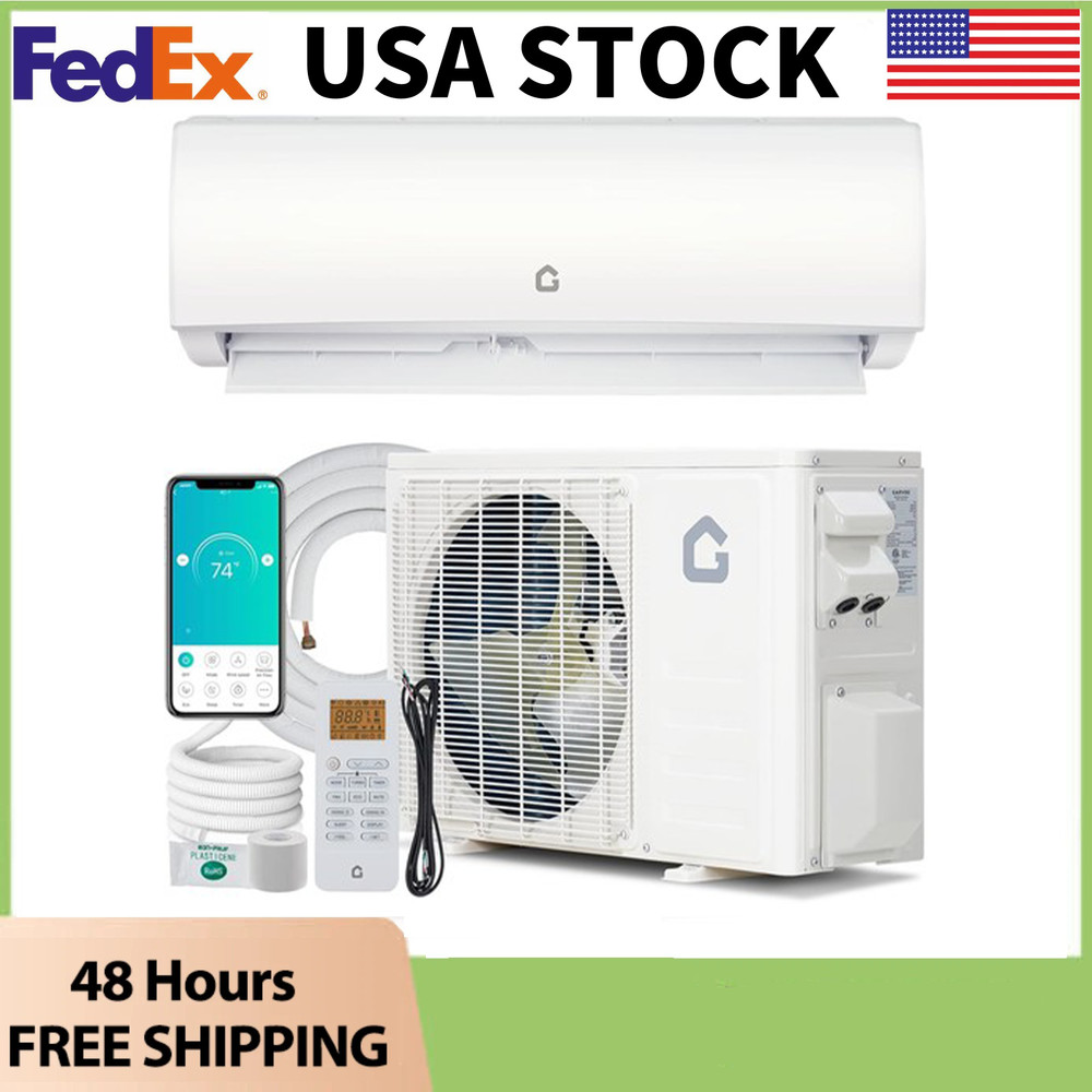⭐11500BTU Mini Split Air Conditioner&Heater 17SEER2 115V Ductless AC Unit W/WiFi