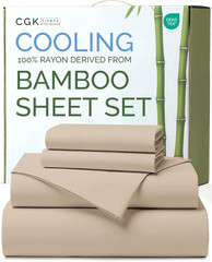 100% Rayon Derived from Bamboo – Bamboo Sheets Full Size – Cooling Sheets