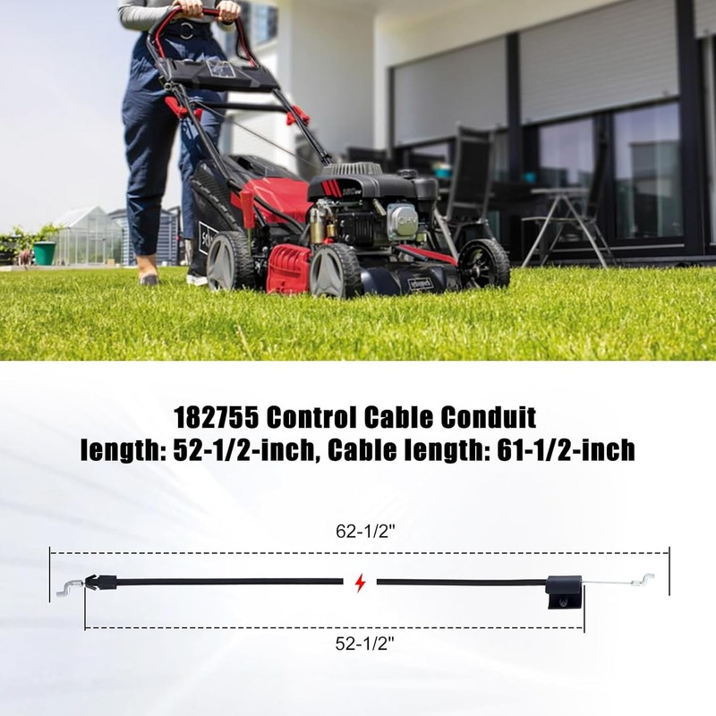 Engine Control Cable for Craftsman 917378921 917376080 Walk-Behind Lawnmowers gallery
