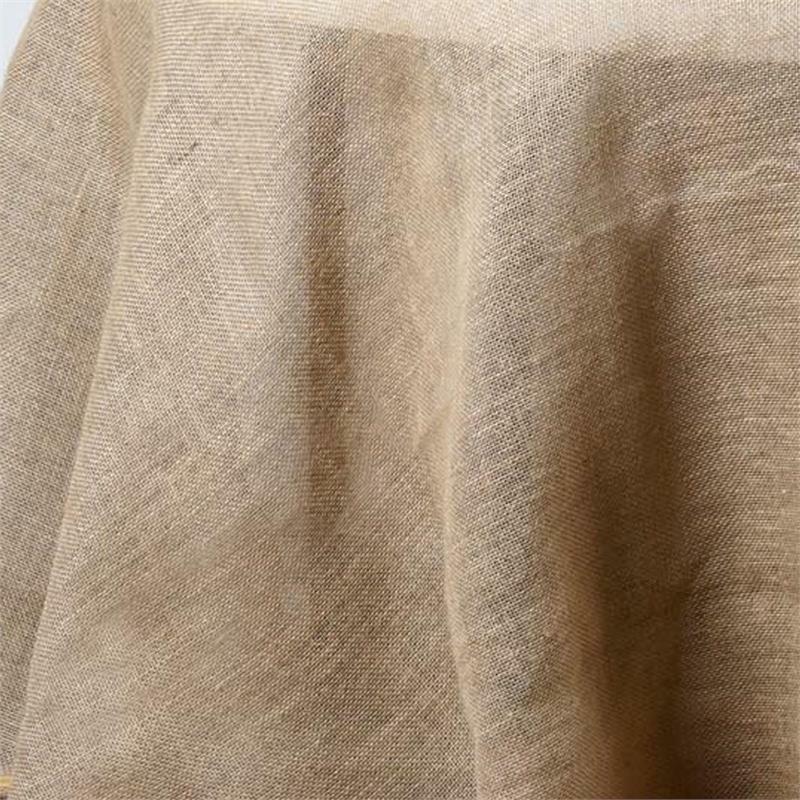 120-Inch ROUND Natural Brown Burlap Tablecloth Wedding Birthday Party Linens gallery