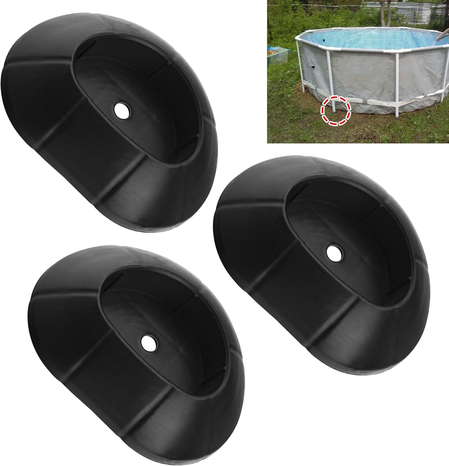 3 PACK RPLS LEG CAP FOR INTEX ULTRA FRAME POOL 16X48 18X48 18X52 20X48 24X52 W gallery