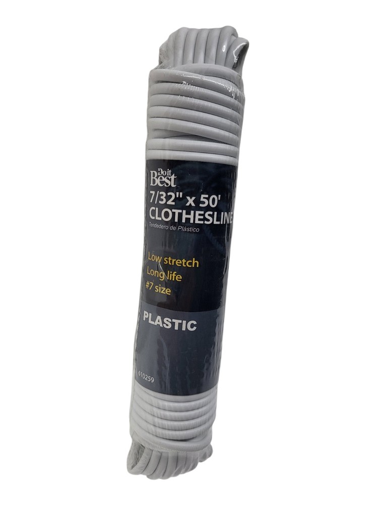 Do it Best 50 Ft. #7 Low Stretch Clothesline, 25 Lb. Working Load Limit 610259