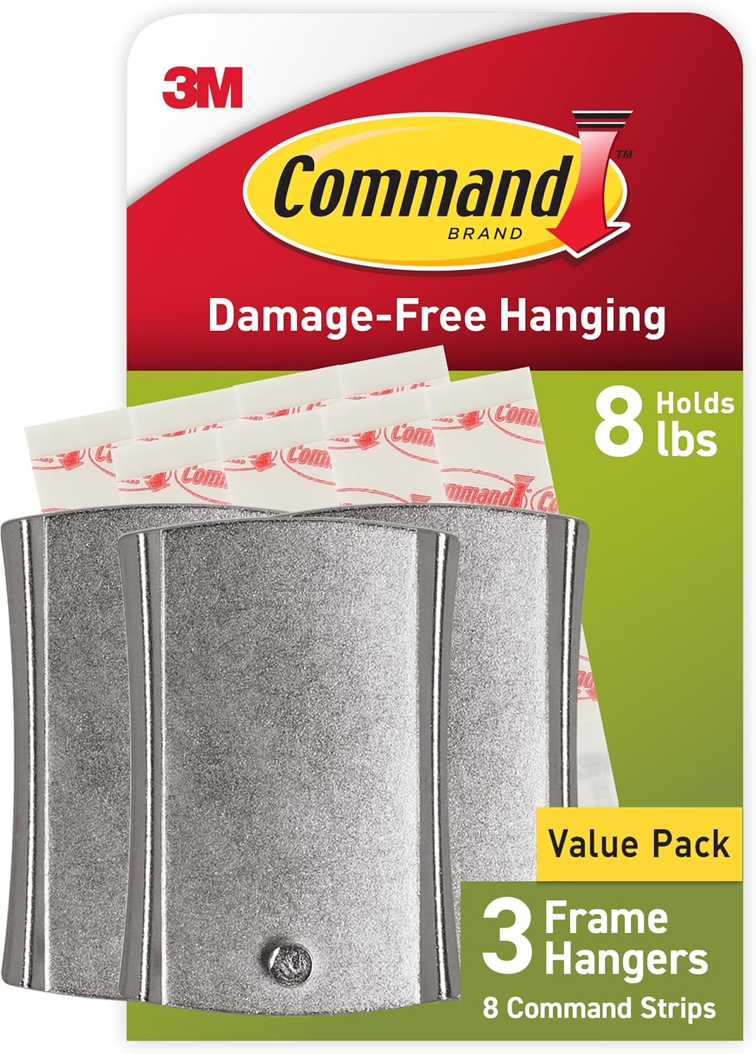 Command 8 Lb Jumbo Universal Picture Hanger, 3 Frame Hangers and 8 Command Strip gallery