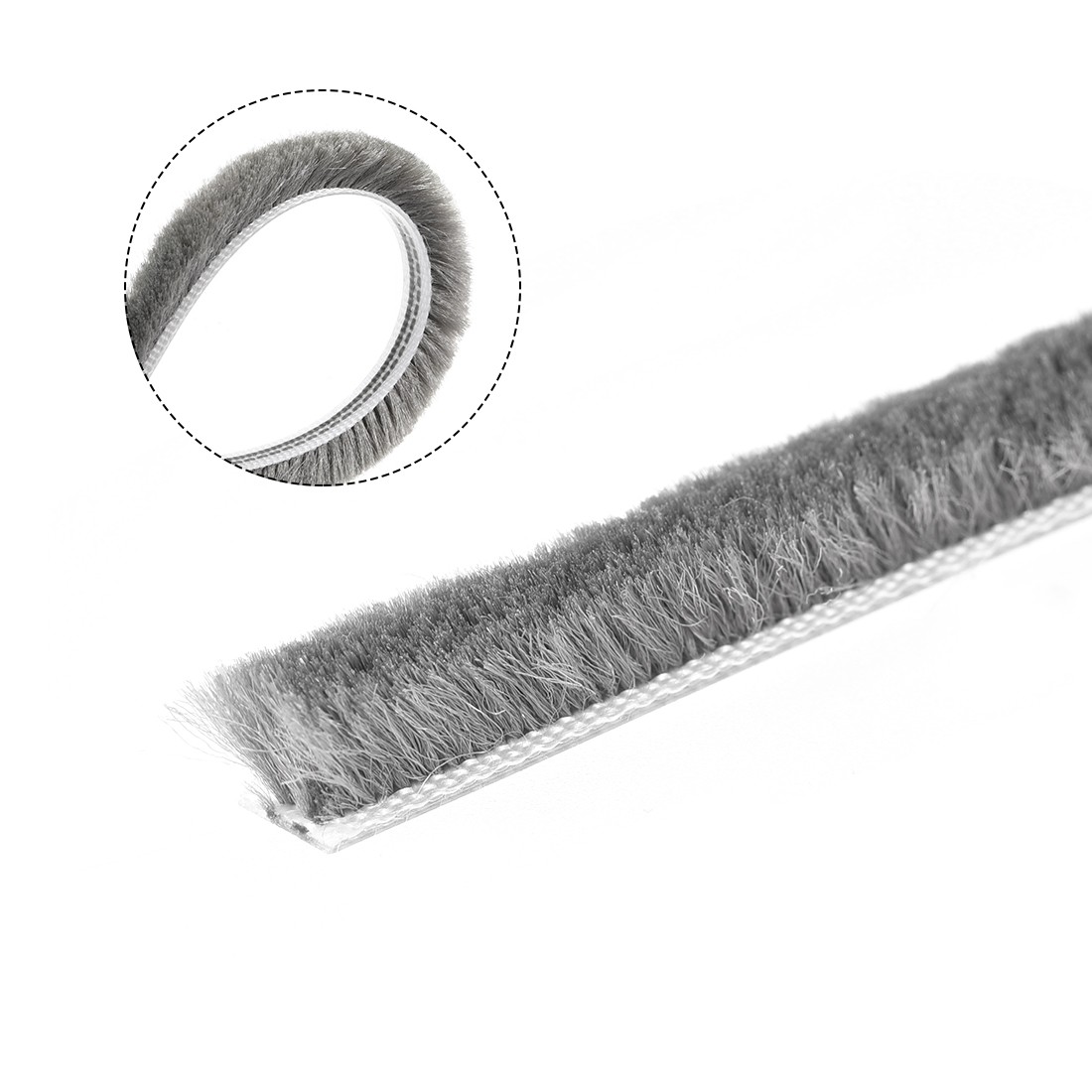 Brush Weather Stripping, 5M/16.4Ft Card-Slot Brush for Door Window, 6x8mm/WxH gallery