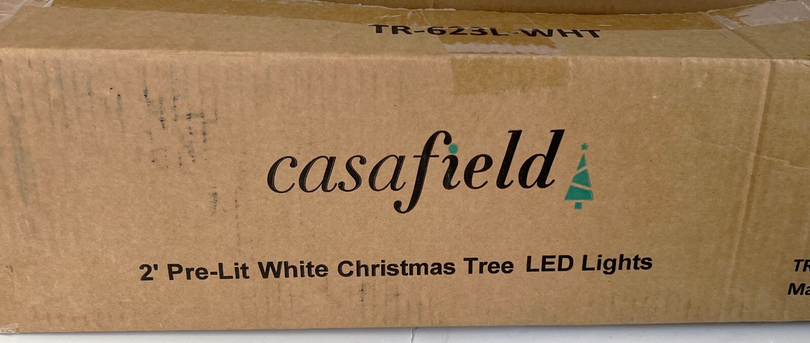 CASAFIELD 2ft pre-lit WHITE CHRISTMAS TREE with LED Lights TR-623L *new open box gallery