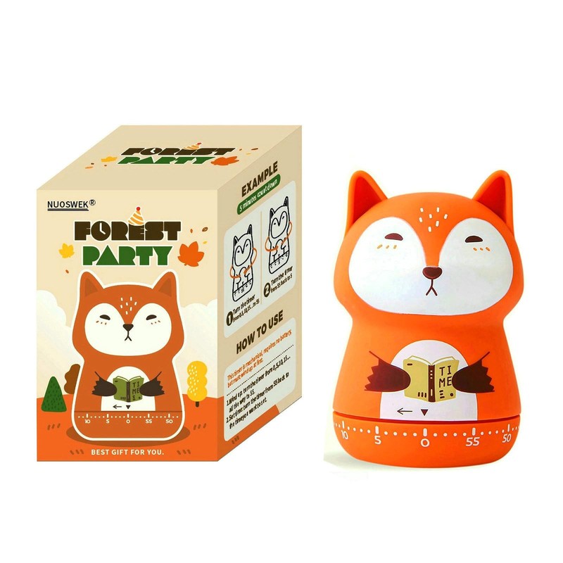 Mechanical Kitchen Timer, Cute Animal Wind Up 60 Minutes Manual Countdown for... gallery