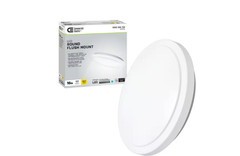 C E 16″ White Round LED Flush Mount Ceiling Light 1640 Lumens 4000K Bright White