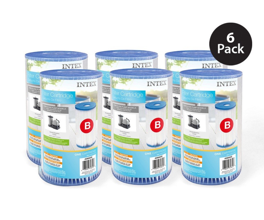 INTEX 2500 GPH Krystal Clear Pool Filter Pump with GCFI and 6 Type B Cartridges gallery