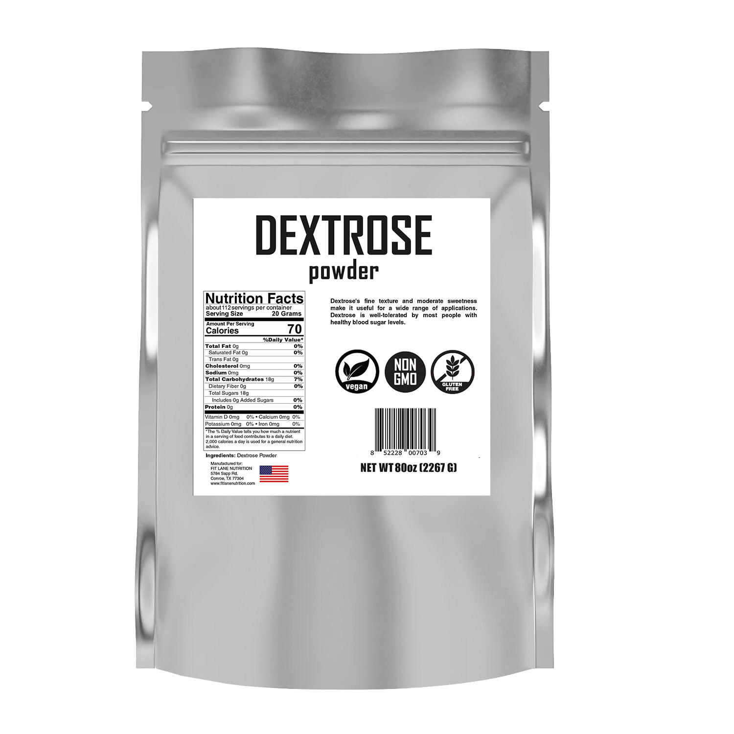 Dextrose Powder 5 lbs - Carb Powder - Food Grade Sugar for Brewing gallery