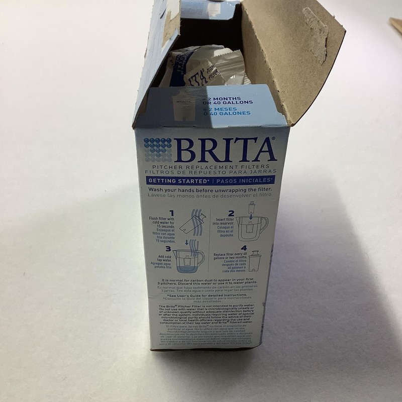 Brita Advanced Pitcher Replacement Water Filters 2 Pack White Open Box gallery