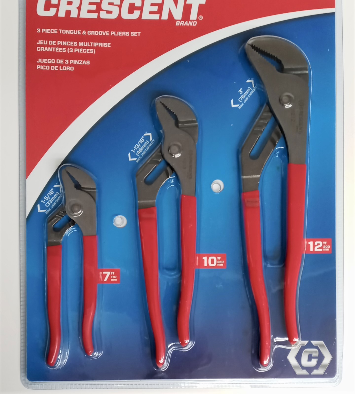 Crescent Tools R200SET3 3 Piece Tongue Groove Pliers Set, 7", 10", 12" gallery
