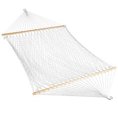 Bliss Hammocks Classic 2-Person Polyester Rope Hammock w/Spreader Bar, 80×60