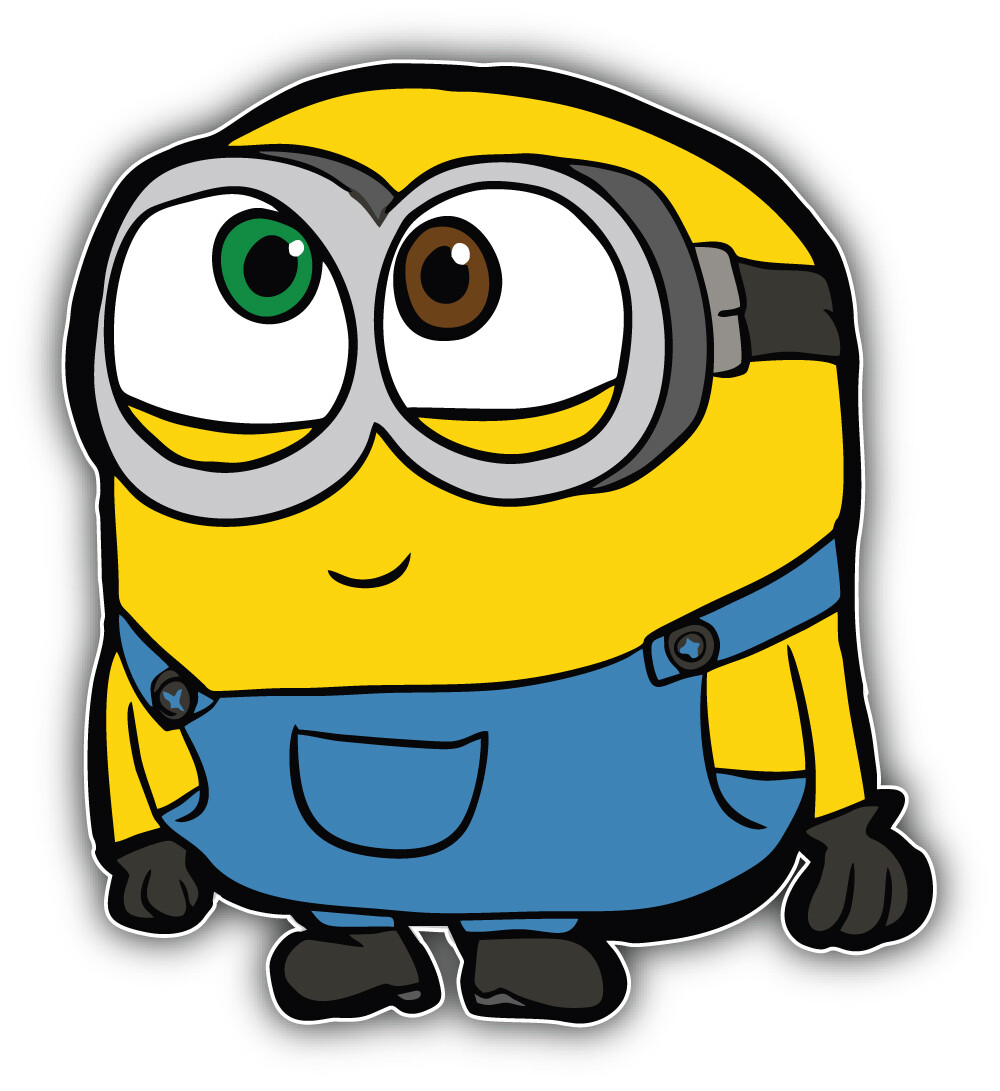 Minions Cartoon Funny Sticker Bumper Decal - ''SIZES'' gallery