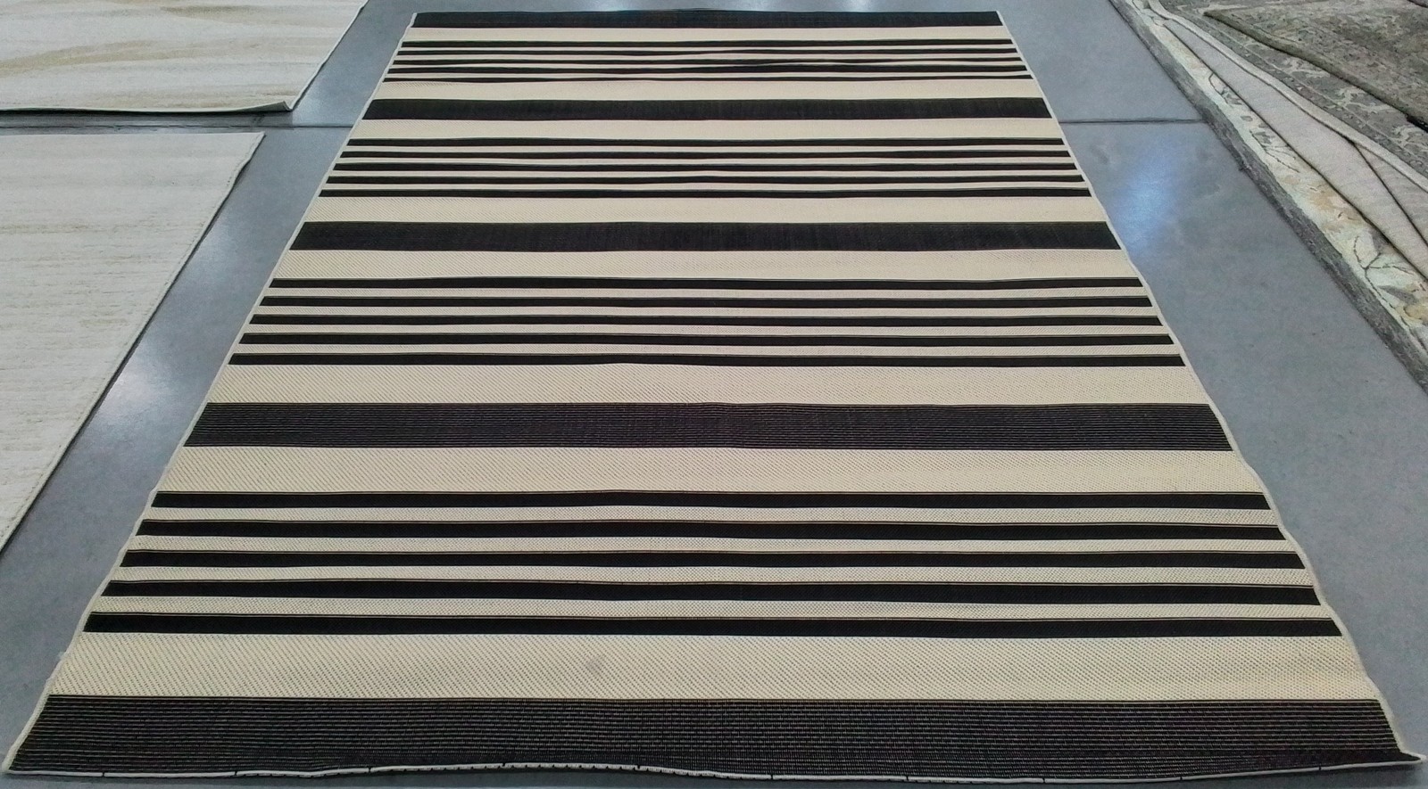 BLACK / BONE 6'-7" x 9'-6" Back Stain Rug, Reduced Price 1172796719 CY6062-216-6 gallery
