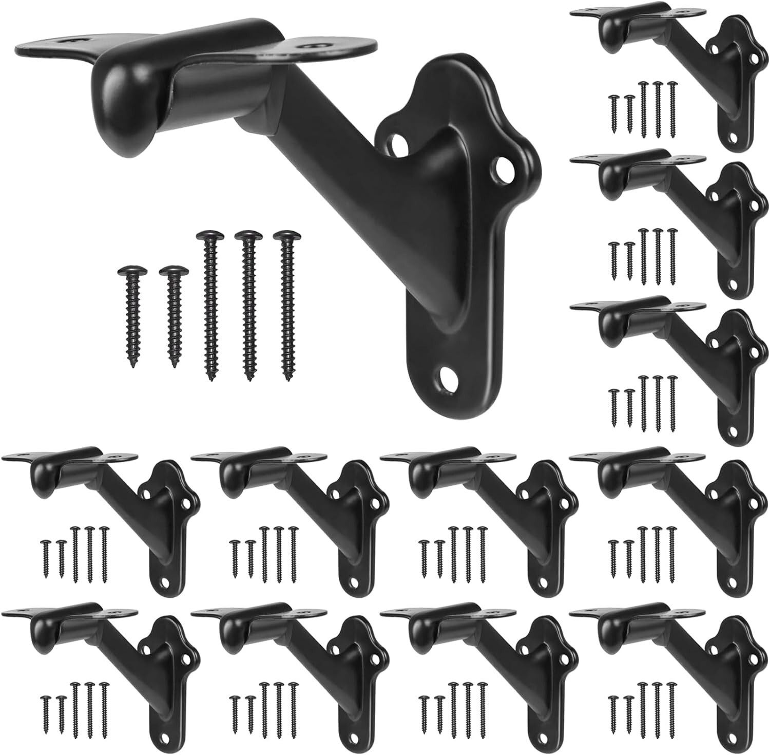 RealPlus Handrail Bracket, 3" Staircase Hand Rail Brackets for Stair Railing gallery