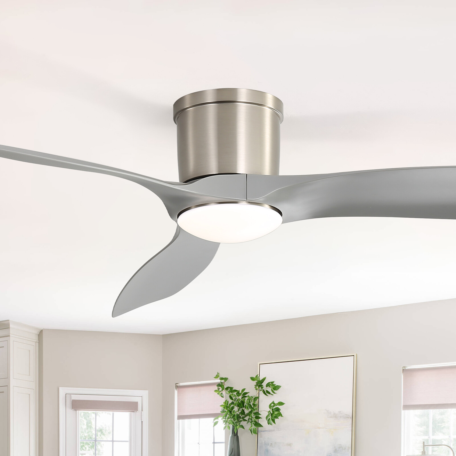 Sofucor Smart 52in Ceiling fan w/ Dimmable LED Voice/APP/Remote Control 6 Speed gallery