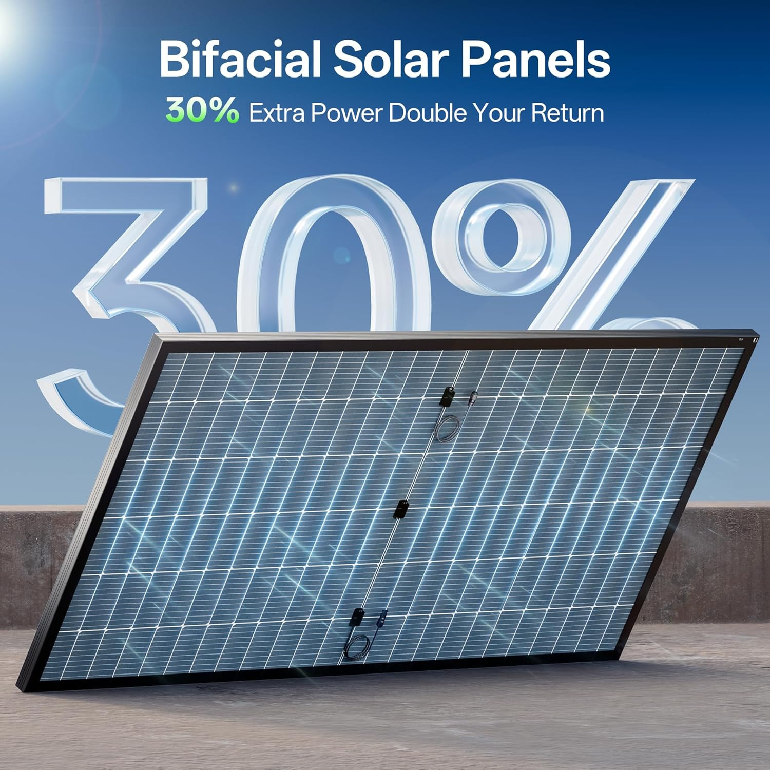 550W Bifacial Solar Panels 2PCS for Home, RV, Farm & Off-Grid Use gallery