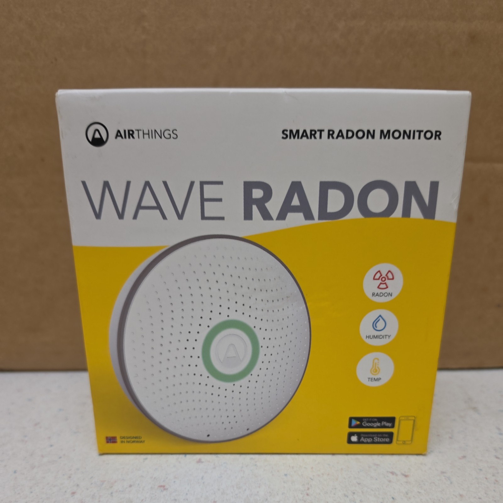 Airthings 2950 Wave Radon - Smart Radon Detector with Humidity & (B6) gallery